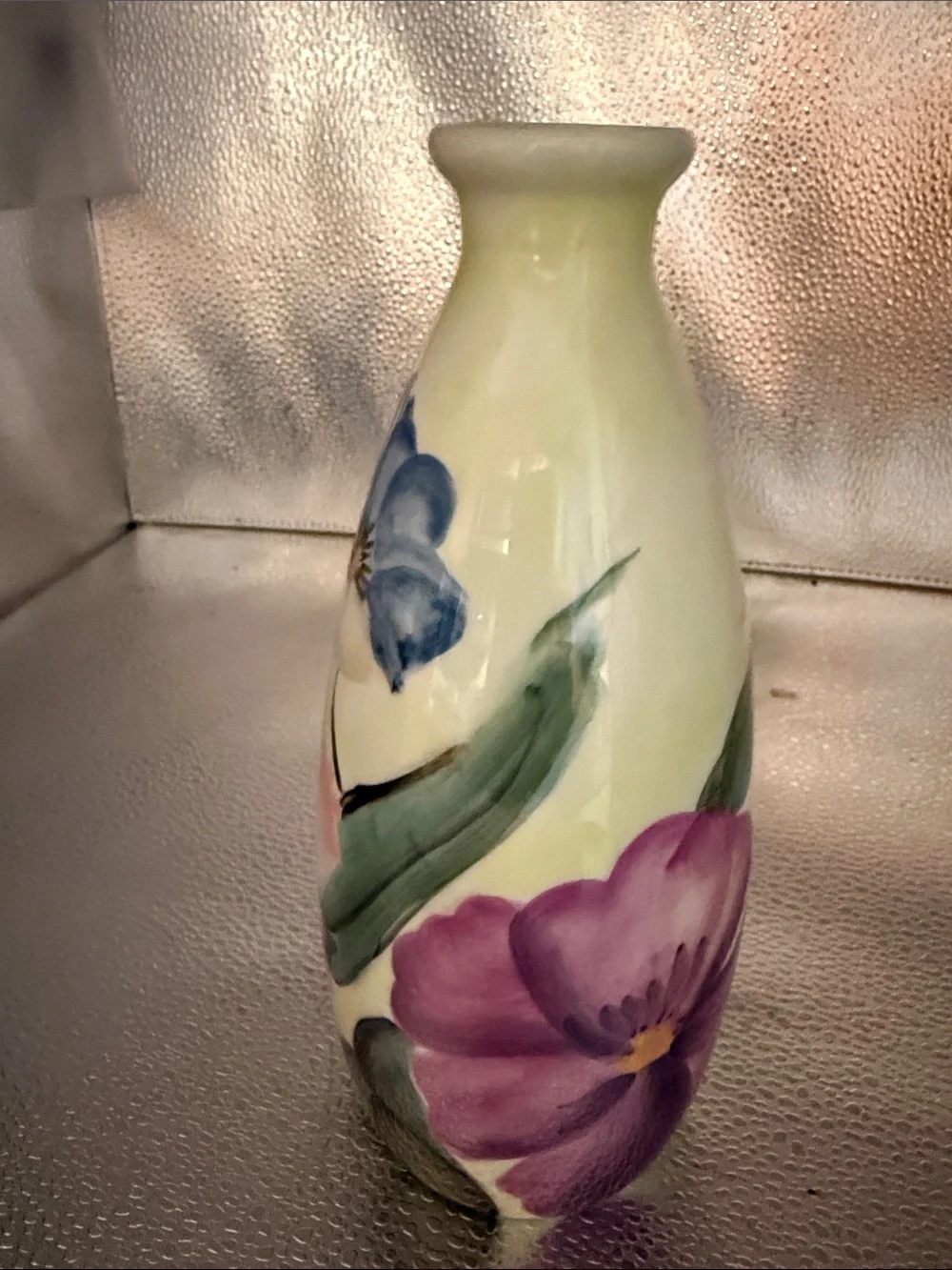Pfaltzgraft Hand Painted Beautiful Vase with Florals and Greenery